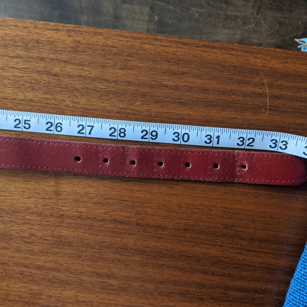 Oxblood Leather Belt - Picture 3 of 3